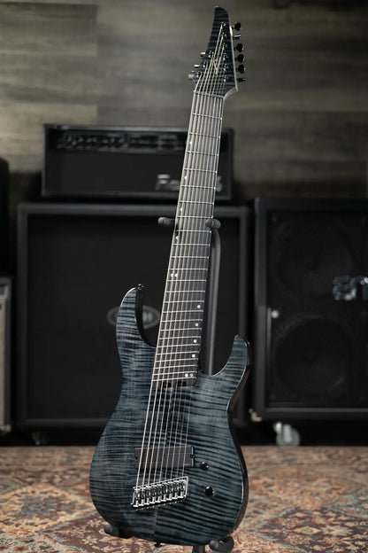 Legator N9F-BLK Ninja Multi-Scale 9-String Electric Guitar - Black with Gig Bag - Floor Model
