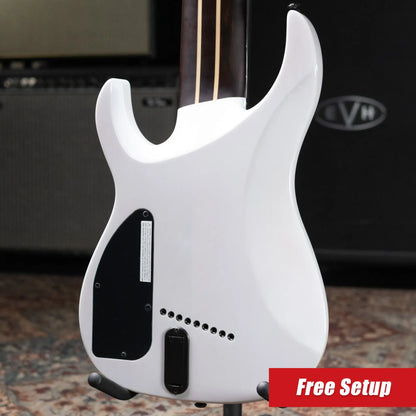 Legator N9F-WHT 9-String Multi-Scale Electric Guitar - White FM with Gig Bag - Used