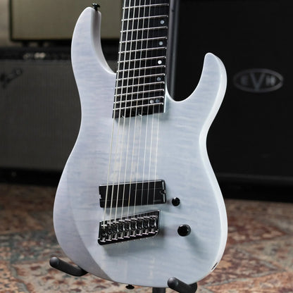 Legator N9F-WHT 9-String Multi-Scale Electric Guitar - White FM with Gig Bag - Used