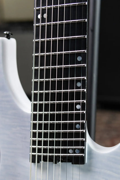 Legator N9F-WHT 9-String Multi-Scale Electric Guitar - White FM with Gig Bag - Used
