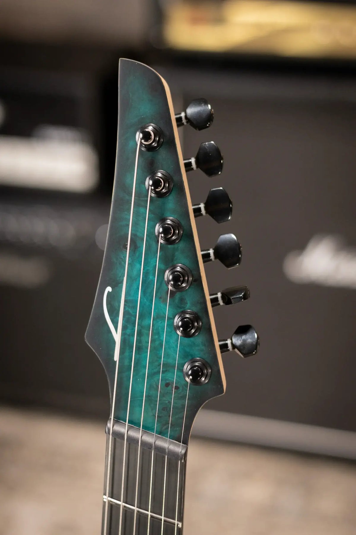 Legator Ninja N6FSS-DS Super Shred 6-String Multi-Scale Electric Guitar - Dark Sapphire with Gig Bag