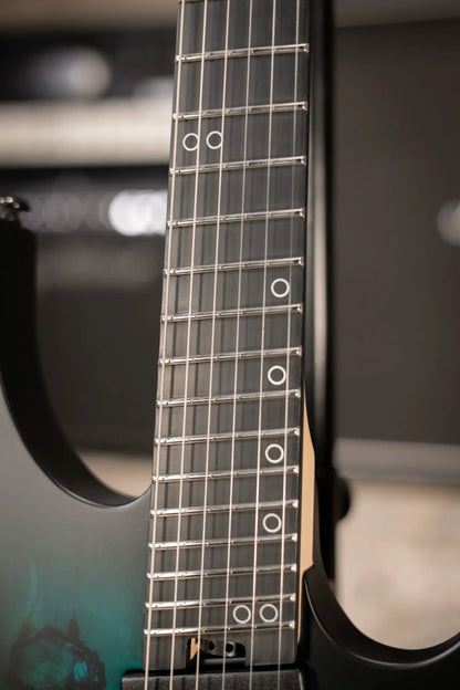 Legator Ninja N6FSS-DS Super Shred 6-String Multi-Scale Electric Guitar - Dark Sapphire with Gig Bag
