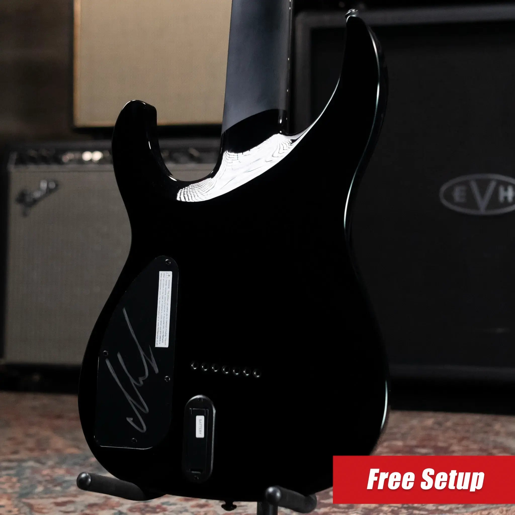 Legator Ninja N7 Slaughter 7-String Electric Guitar - Black with Gig Bag
