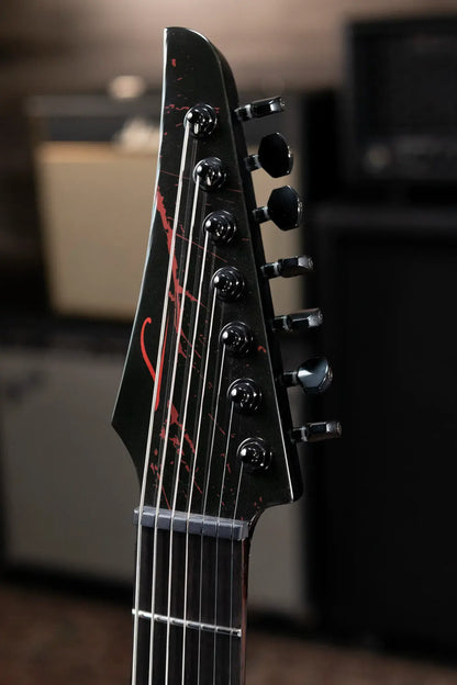 Legator Ninja N7 Slaughter 7-String Electric Guitar - Black with Gig Bag