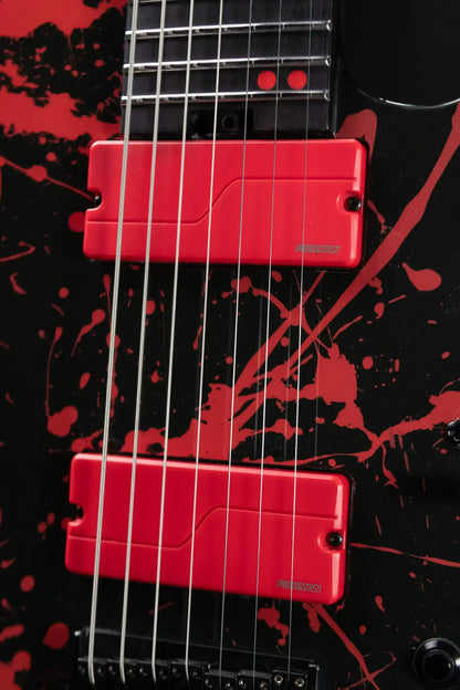 Legator Ninja N7 Slaughter 7-String Electric Guitar - Black with Gig Bag