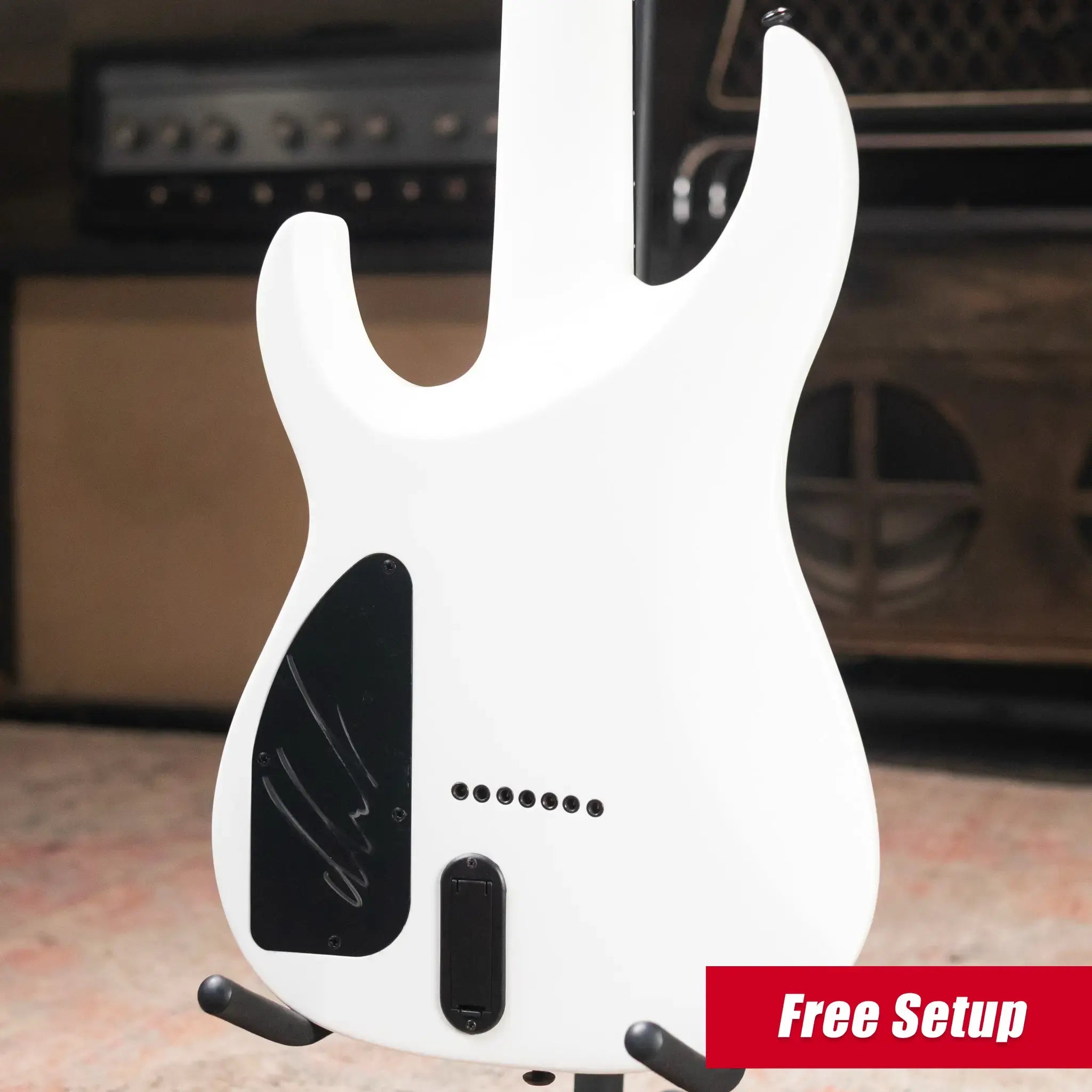 Legator Ninja N7 Slaughter 7-String Electric Guitar - Bonebreaker White with Gig Bag