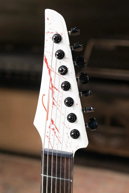 Legator Ninja N7 Slaughter 7-String Electric Guitar - Bonebreaker White with Gig Bag