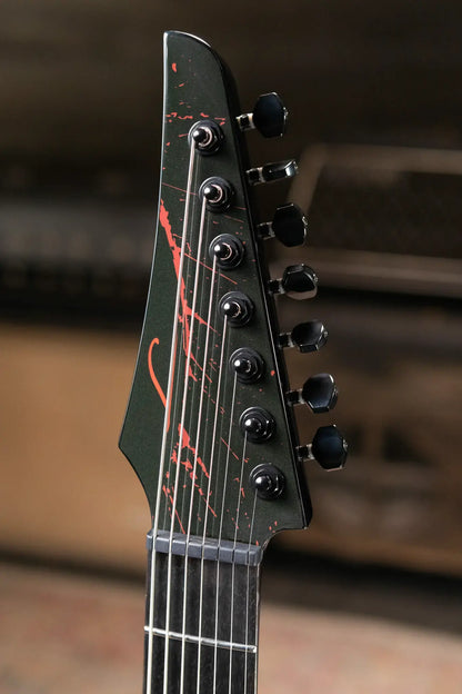 Legator Ninja N7 Slaughter 7-String Electric Guitar - Demolisher Black with Gig Bag