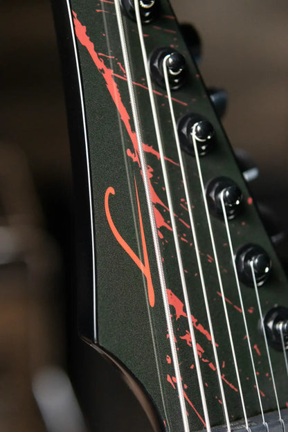 Legator Ninja N7 Slaughter 7-String Electric Guitar - Demolisher Black with Gig Bag