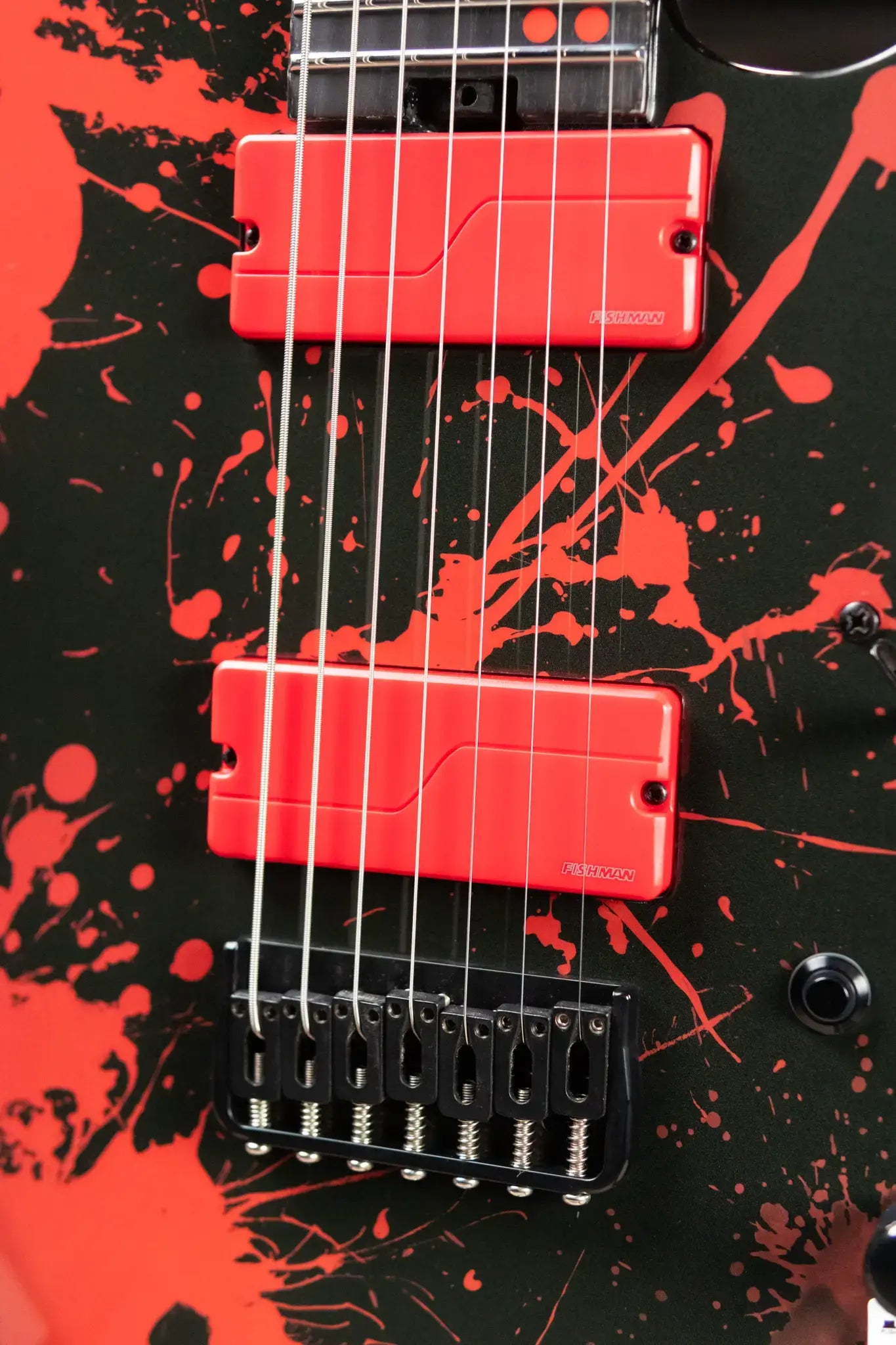 Legator Ninja N7 Slaughter 7-String Electric Guitar - Demolisher Black with Gig Bag