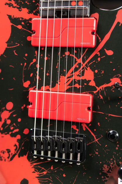 Legator Ninja N7 Slaughter 7-String Electric Guitar - Demolisher Black with Gig Bag