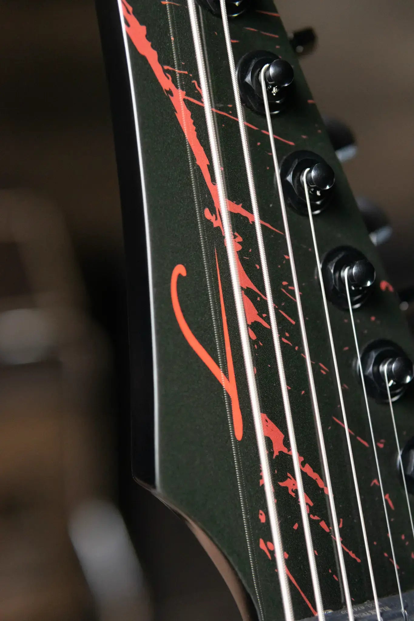 Legator Ninja N7 Slaughter 7-String Electric Guitar - Demolisher Black with Gig Bag