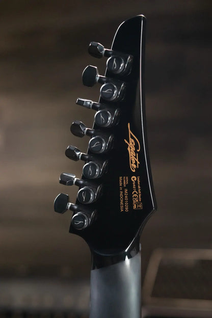 Legator Ninja N7 Slaughter 7-String Electric Guitar - Demolisher Black with Gig Bag