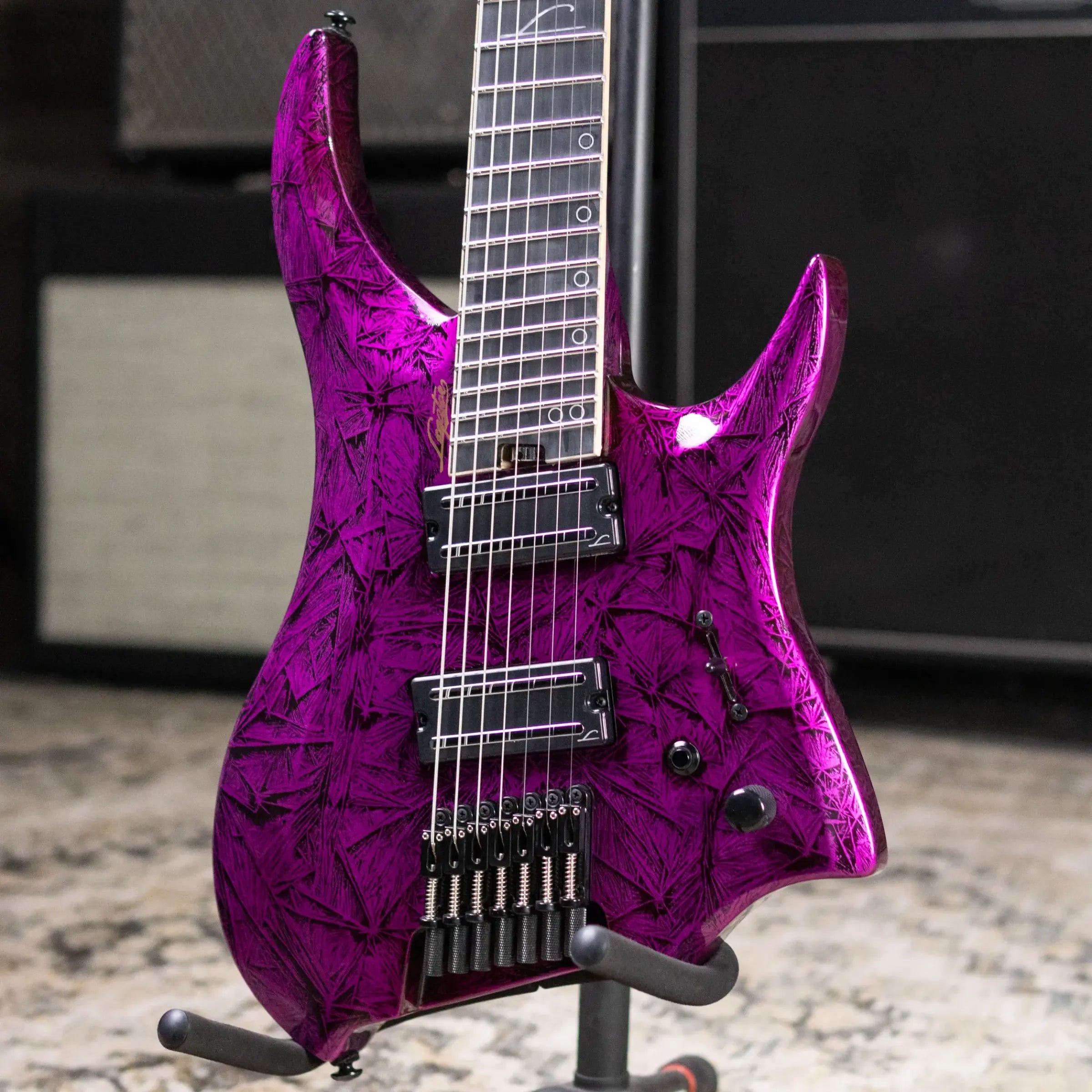 Legator R7F Revenant Bolt-On 7-String Multi-Scale Electric Guitar - Gloss Purple Rain