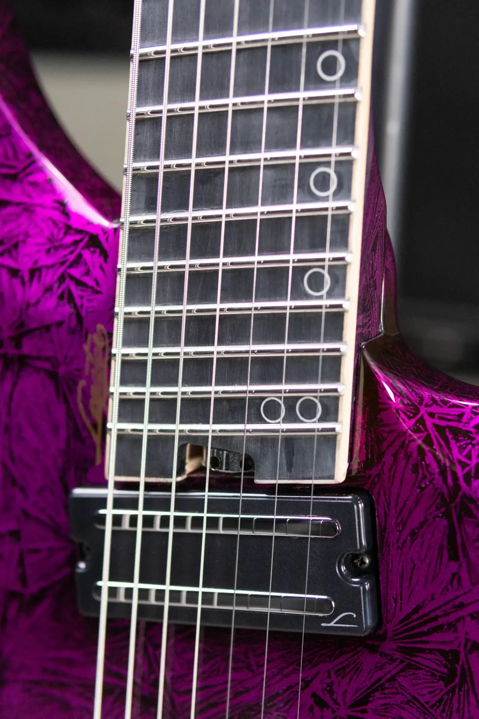 Legator R7F Revenant Bolt-On 7-String Multi-Scale Electric Guitar - Gloss Purple Rain