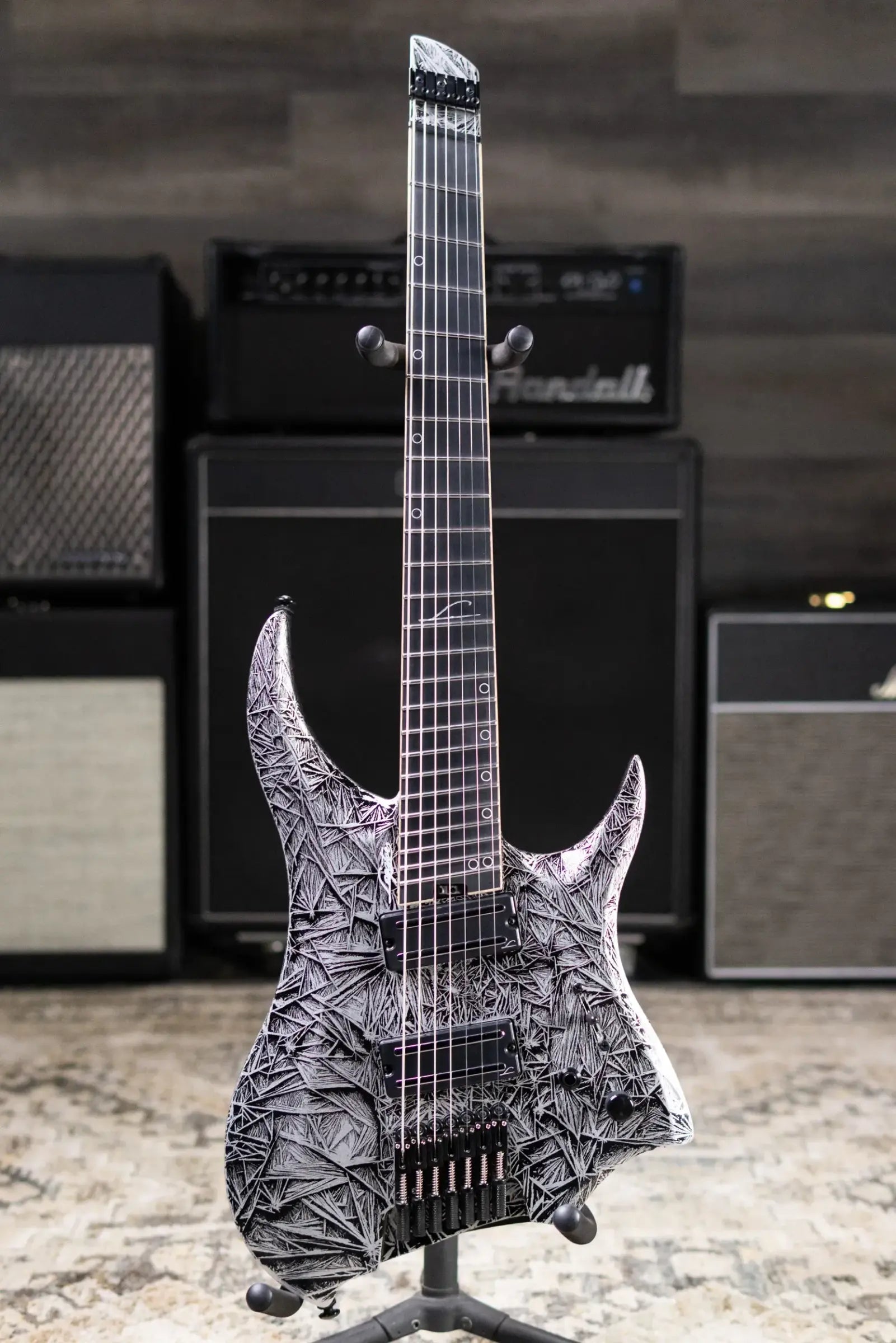 Legator R7F Revenant Bolt-On 7-String Multi-scale Electric Guitar - Gloss Black Ice