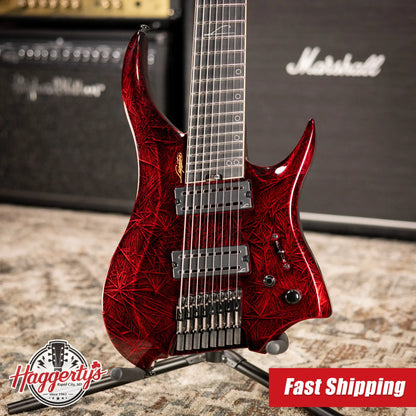 Legator R8F Revenant 8-String Multi-Scale Electric Guitar - Bloody Mary
