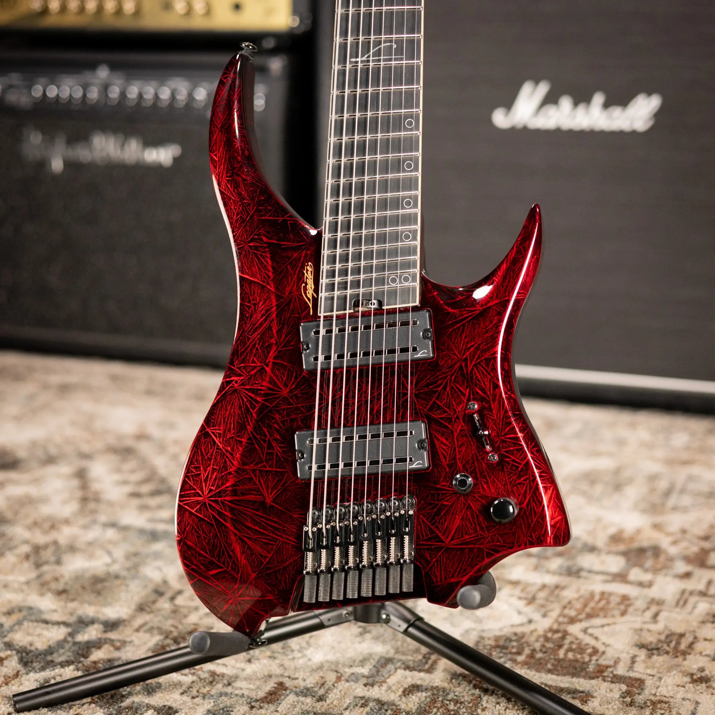 Legator R8F Revenant 8-String Multi-Scale Electric Guitar - Bloody Mary