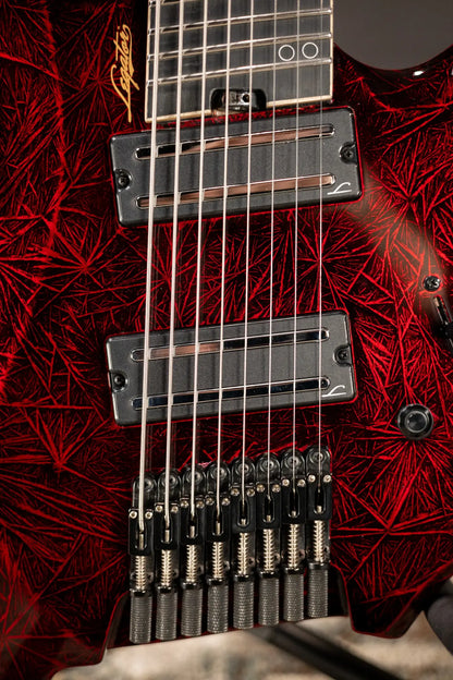 Legator R8F Revenant 8-String Multi-Scale Electric Guitar - Bloody Mary