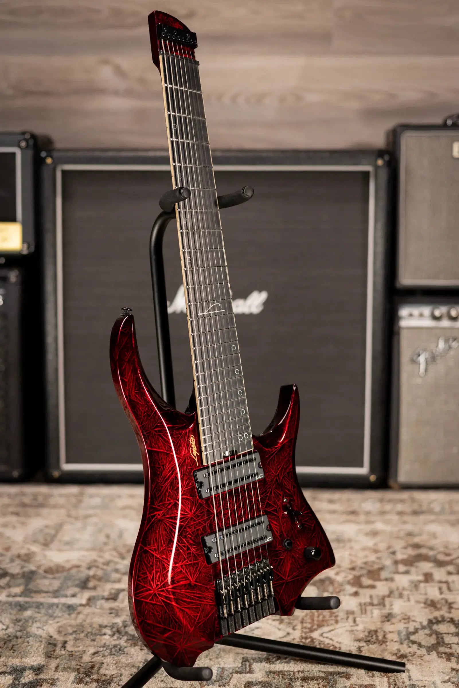 Legator R8F Revenant 8-String Multi-Scale Electric Guitar - Bloody Mary