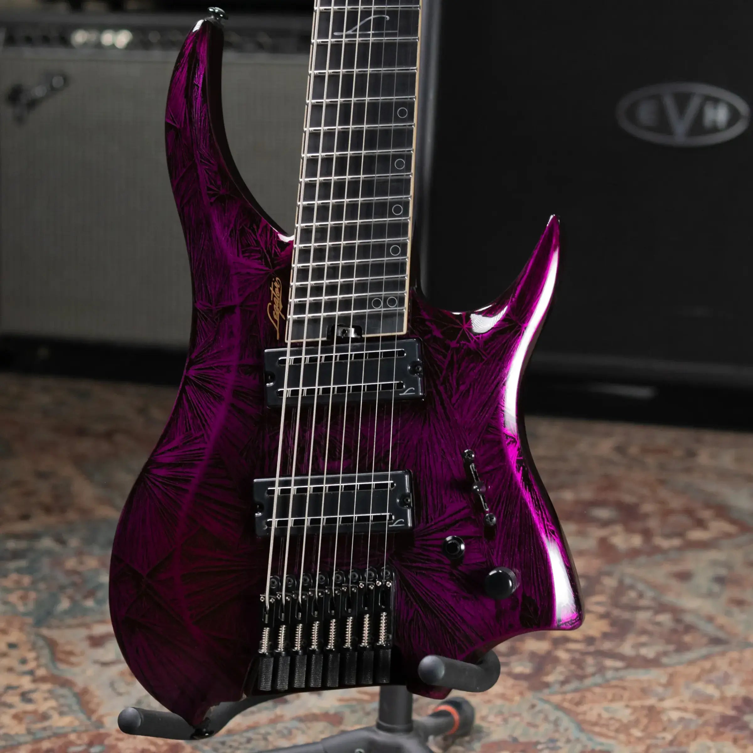 Legator R8F Revenant Bolt-On 8-String Multi-Scale Electric Guitar - Purple Rain with Padded Gig Bag