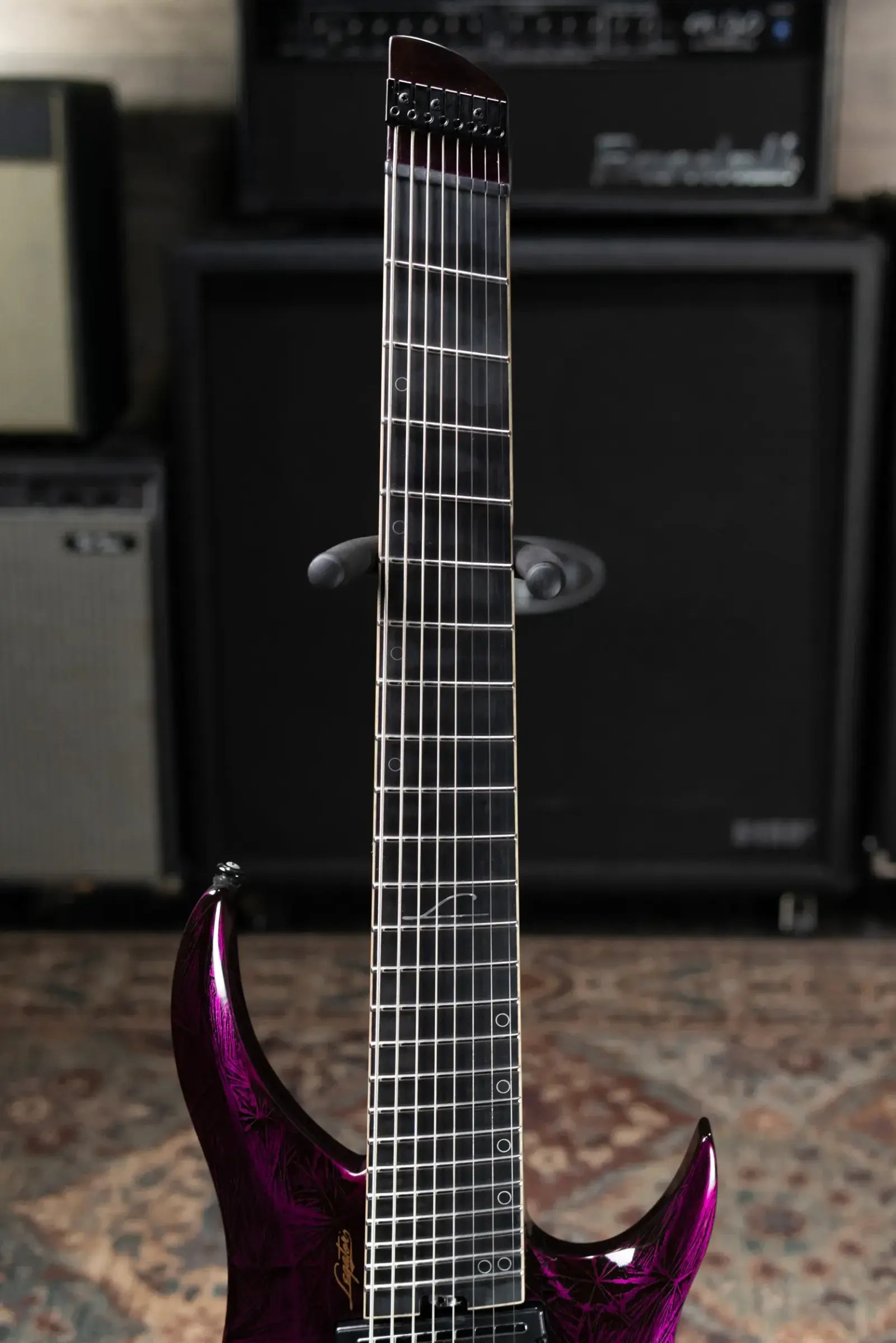 Legator R8F Revenant Bolt-On 8-String Multi-Scale Electric Guitar - Purple Rain with Padded Gig Bag