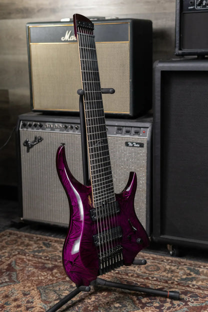 Legator R8F Revenant Bolt-On 8-String Multi-Scale Electric Guitar - Purple Rain with Padded Gig Bag