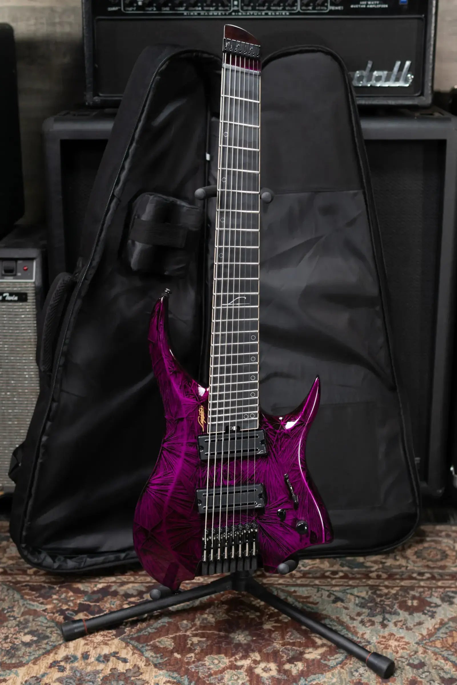 Legator R8F Revenant Bolt-On 8-String Multi-Scale Electric Guitar - Purple Rain with Padded Gig Bag