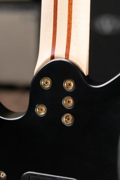 Legator SB-7 Sebastiside Signature 7-String Multi-Scale Headless Electric Guitar - Transparent Black with Gig Bag