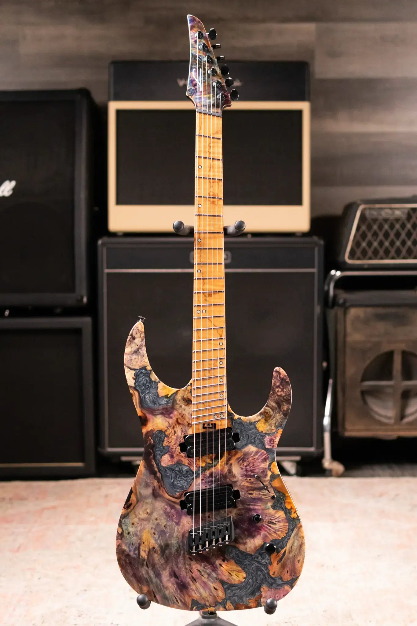 Legator X6F-CL Multi-Scale Electric Guitar - Coral with Gig Bag