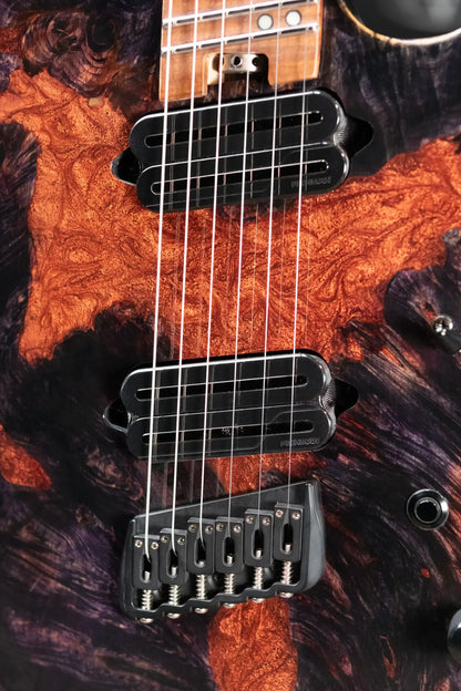 Legator X6F-MG Multi-Scale Electric Guitar - Magma with Gig Bag