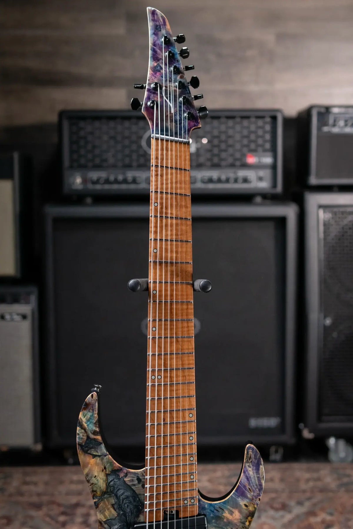 Legator X8F-CL 8-String Multi-Scale Electric Guitar - Coral with Gig Bag - B-Stock