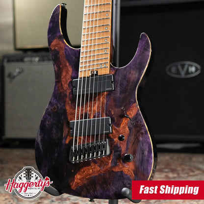 Legator X8F-MG 8-String Multi-Scale Electric Guitar - Magma with Gig Bag