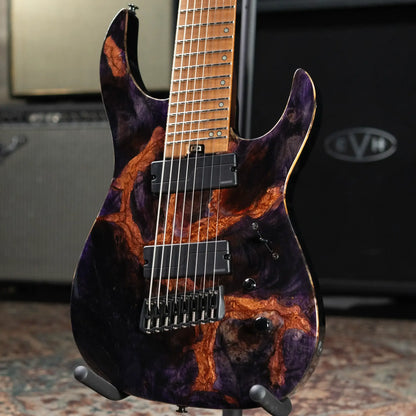 Legator X8F-MG 8-String Multi-Scale Headless Electric Guitar - Magma with Gig Bag