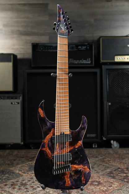 Legator X8F-MG 8-String Multi-Scale Headless Electric Guitar - Magma with Gig Bag