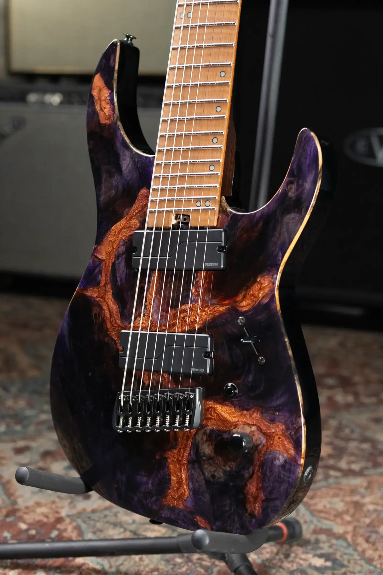 Legator X8F-MG 8-String Multi-Scale Headless Electric Guitar - Magma with Gig Bag