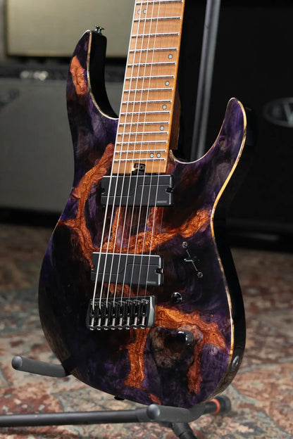 Legator X8F-MG 8-String Multi-Scale Headless Electric Guitar - Magma with Gig Bag