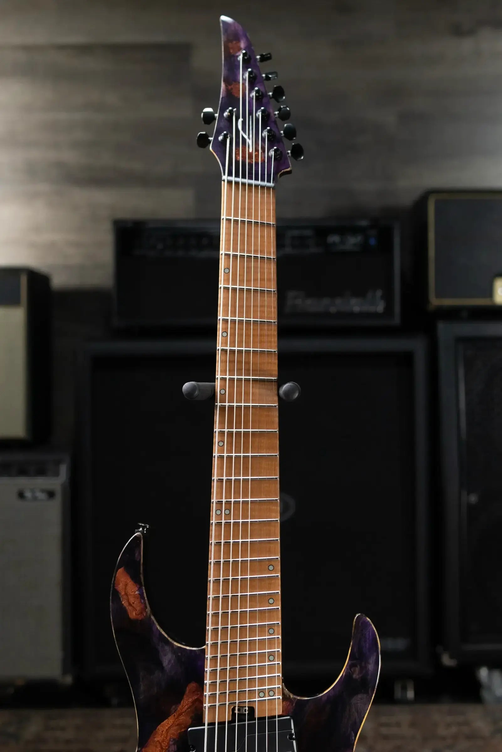 Legator X8F-MG 8-String Multi-Scale Headless Electric Guitar - Magma with Gig Bag