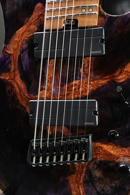 Legator X8F-MG 8-String Multi-Scale Headless Electric Guitar - Magma with Gig Bag