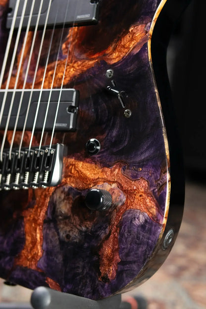 Legator X8F-MG 8-String Multi-Scale Headless Electric Guitar - Magma with Gig Bag
