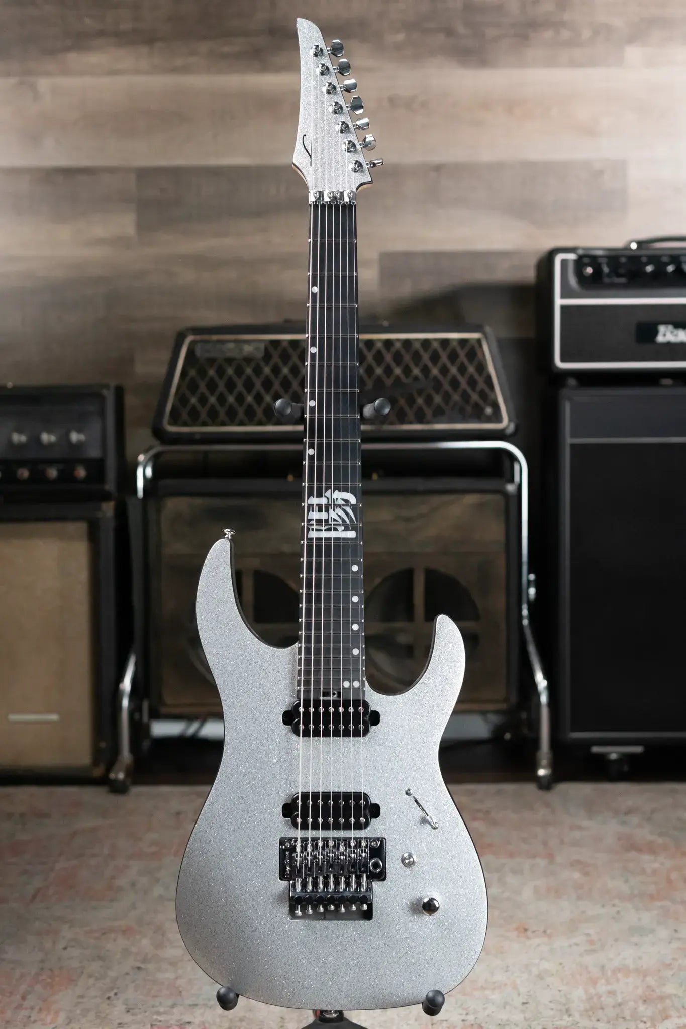 Legator Y07 7-String Electric Guitar - Silver with Gig Bag