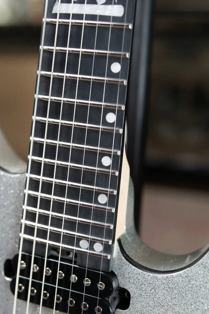 Legator Y07 7-String Electric Guitar - Silver with Gig Bag