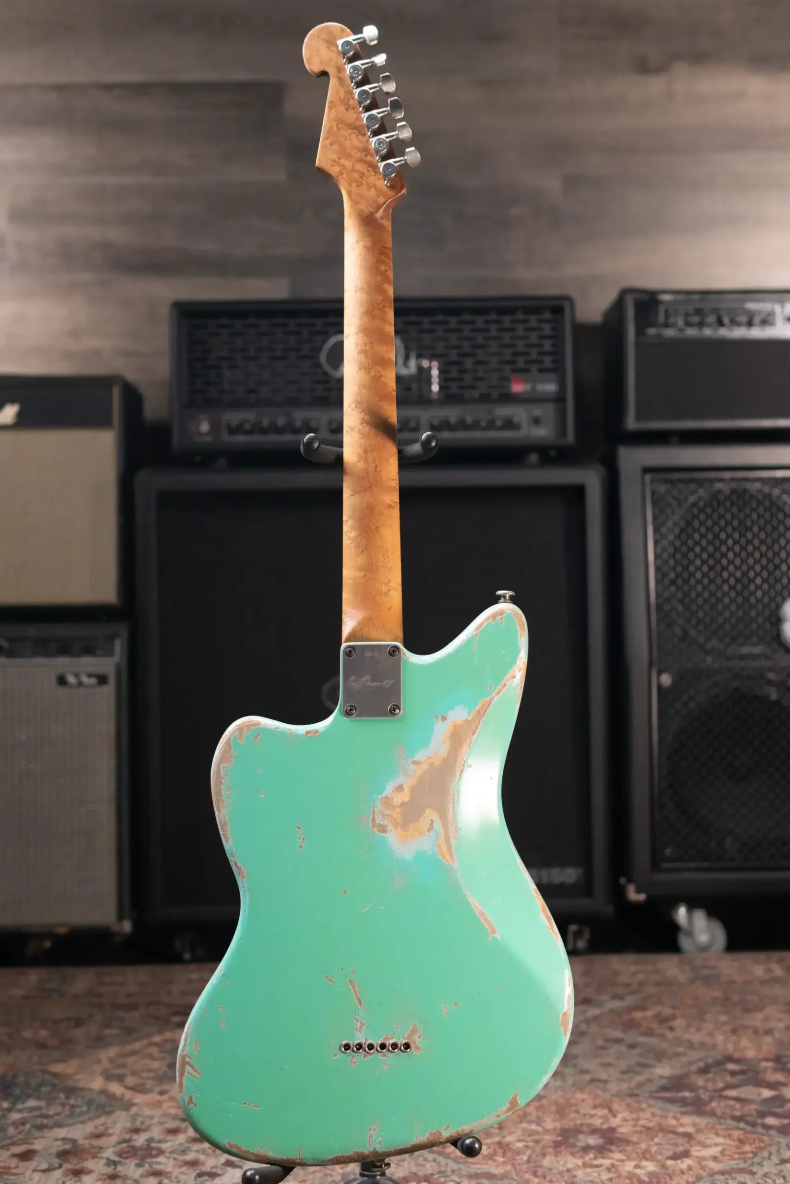 Luxxtone Choppa J Electric Guitar - Seafoam Green over Sonic Blue with Hardshell Case - Used