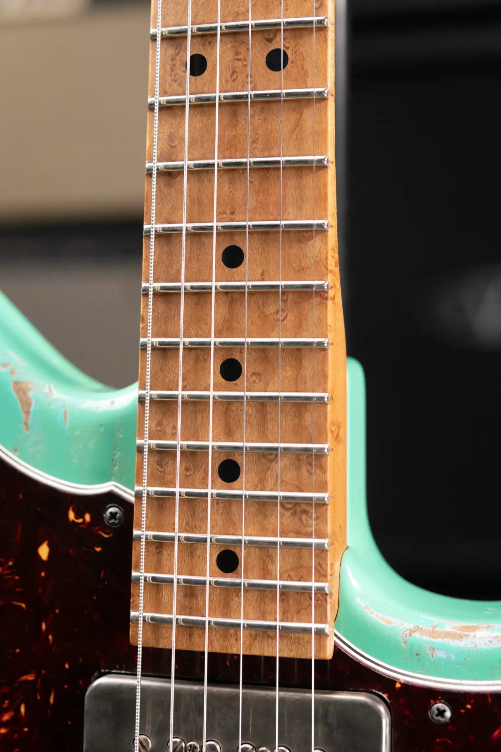 Luxxtone Choppa J Electric Guitar - Seafoam Green over Sonic Blue with Hardshell Case - Used