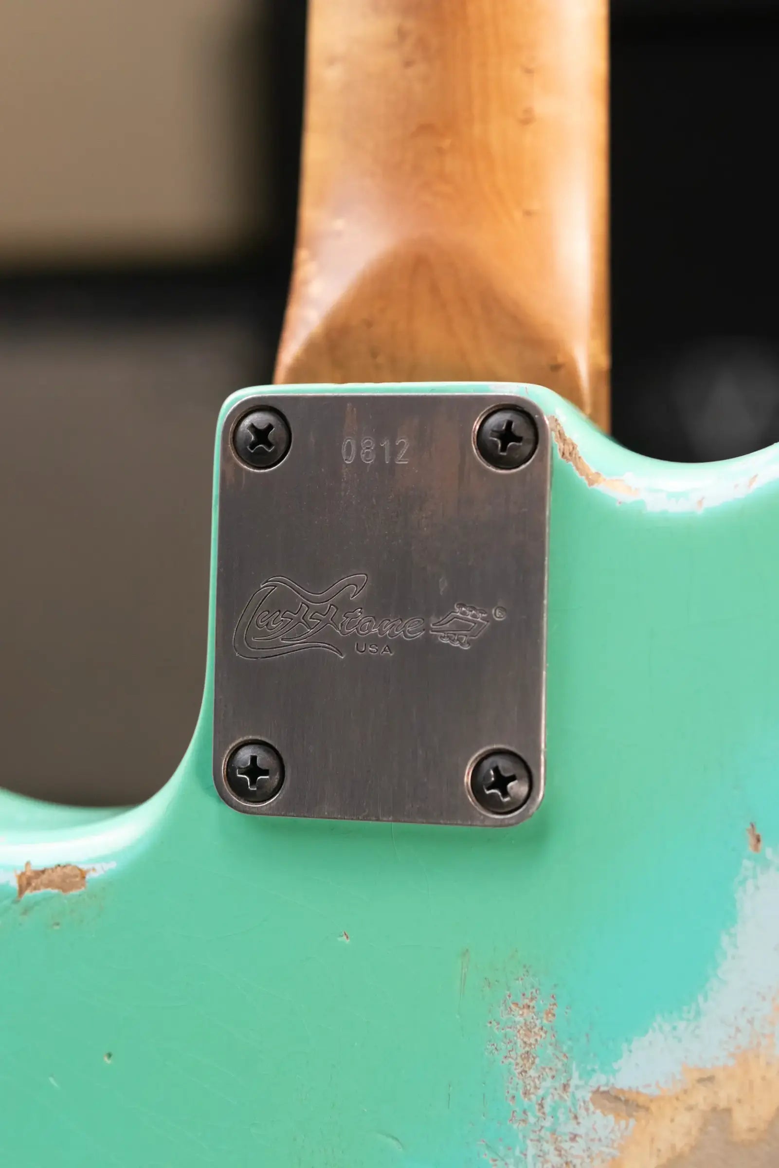 Luxxtone Choppa J Electric Guitar - Seafoam Green over Sonic Blue with Hardshell Case - Used