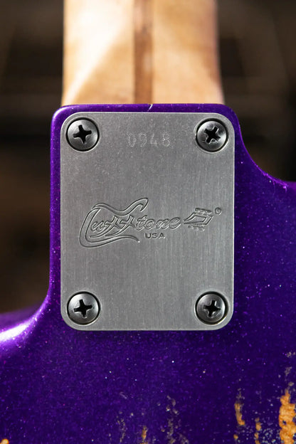 Luxxtone Choppa S Electric Guitar - Purple Sparkle over Sunburst with Hardshell Case