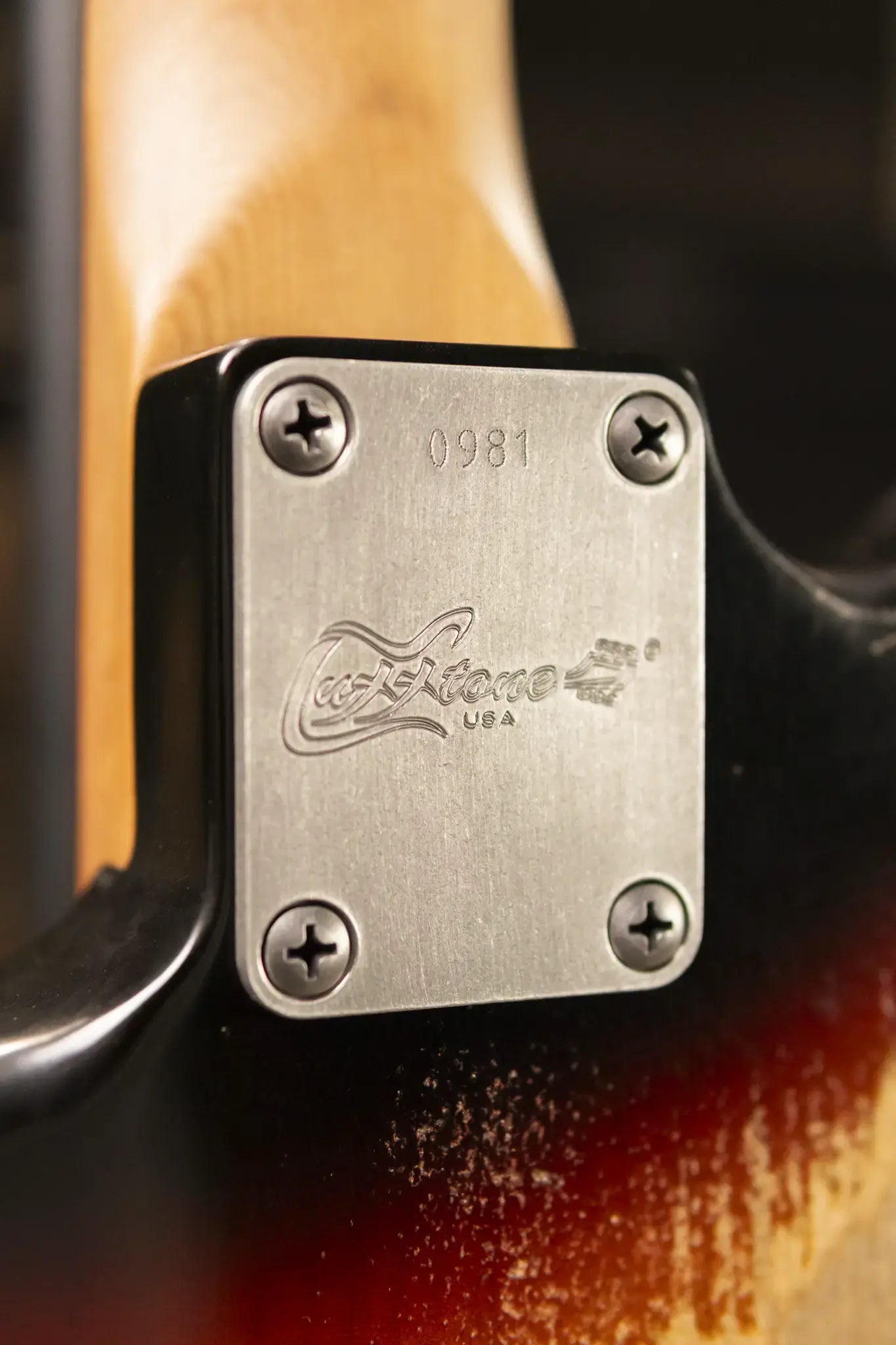 Luxxtone Choppa S HSS Electric Guitar - 3-Tone Sunburst with Hardshell Case