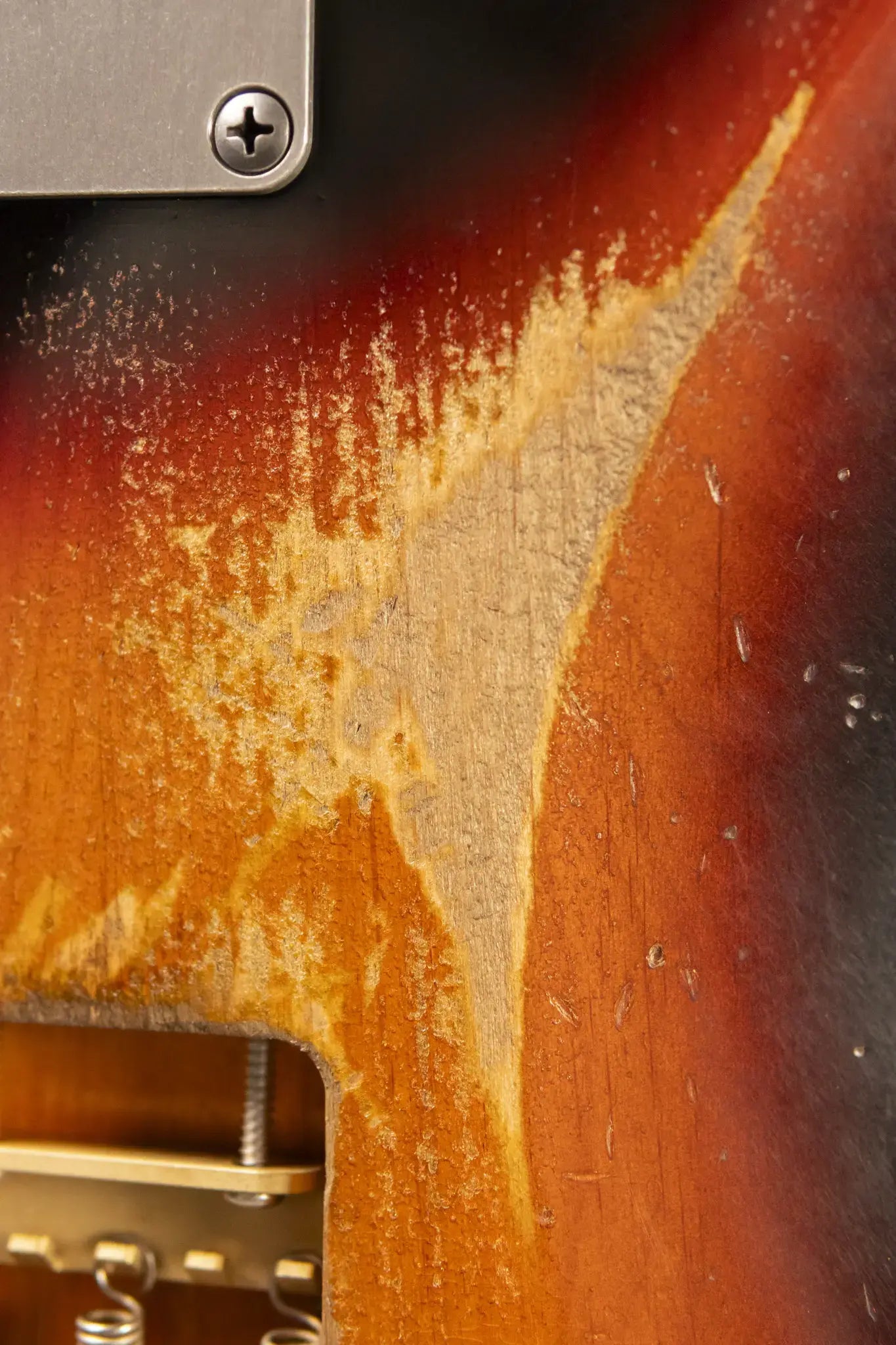 Luxxtone Choppa S HSS Electric Guitar - 3-Tone Sunburst with Hardshell Case