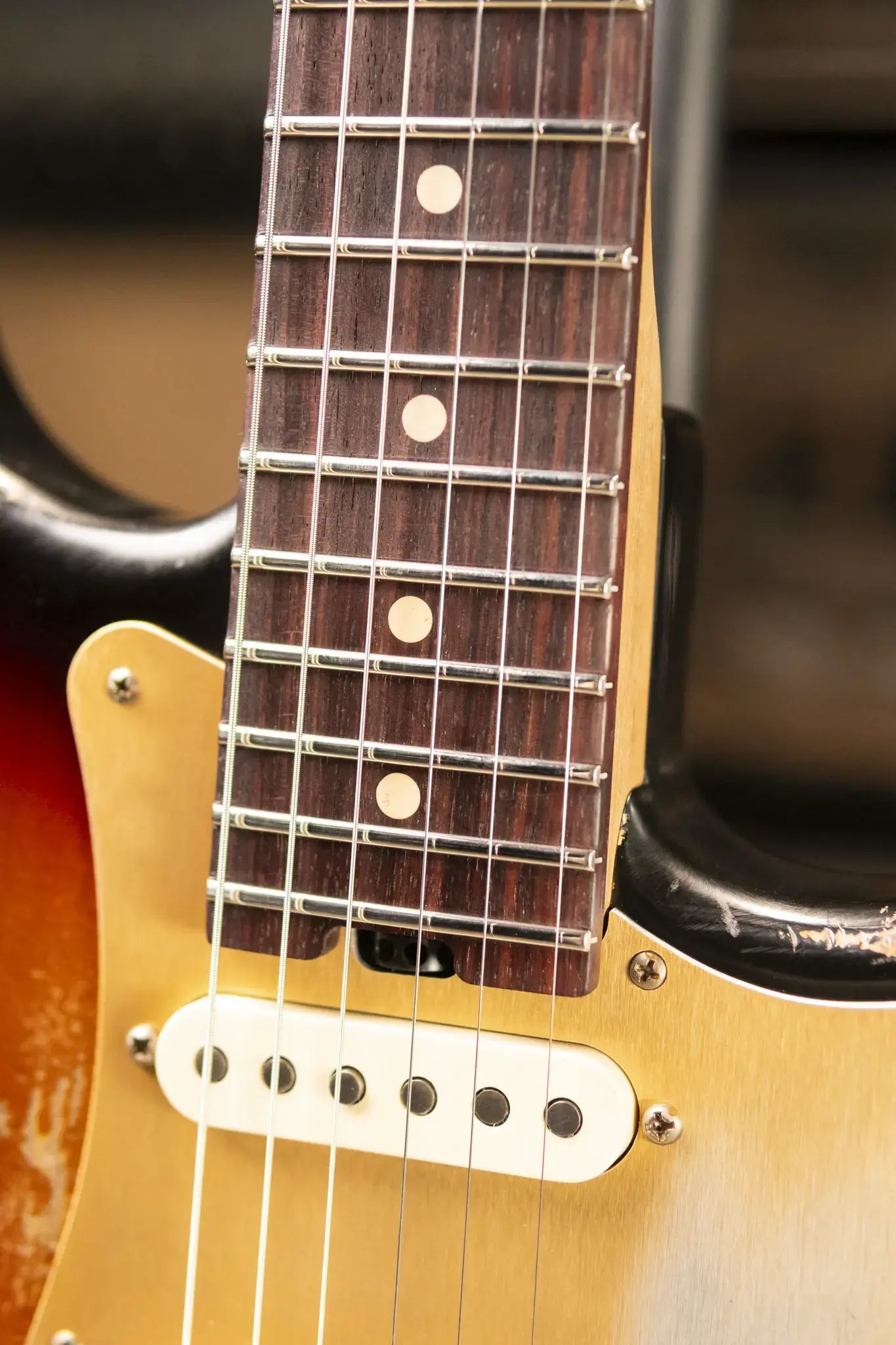 Luxxtone Choppa S HSS Electric Guitar - 3-Tone Sunburst with Hardshell Case