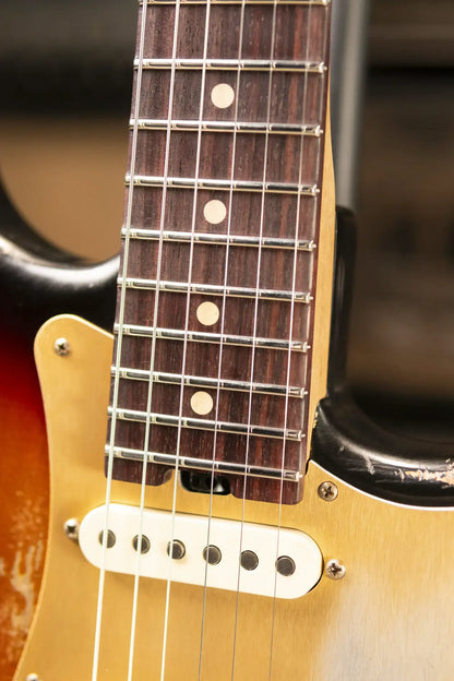 Luxxtone Choppa S HSS Electric Guitar - 3-Tone Sunburst with Hardshell Case